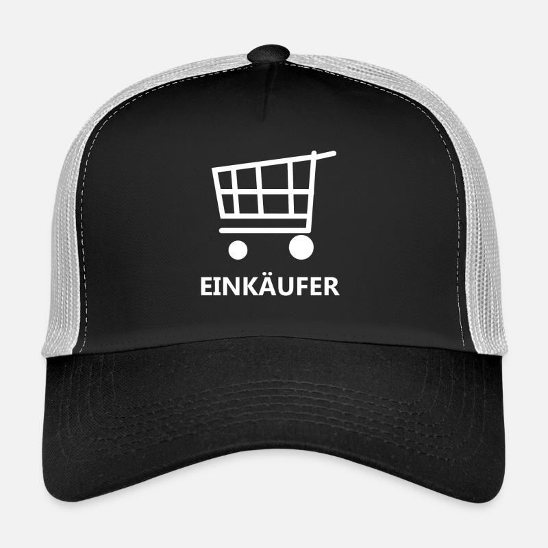 Einkäufer - Trucker Cap - Schwarz/Steingrau