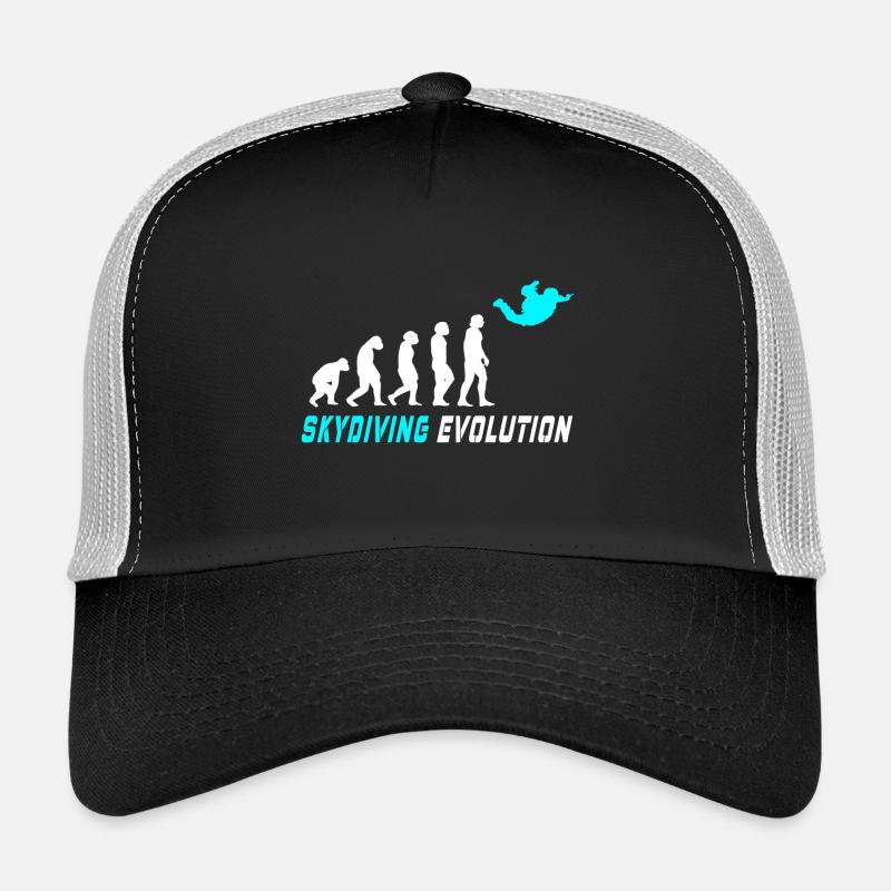 Conception d'évolution de parachute / idée cadeau Casquette trucker 