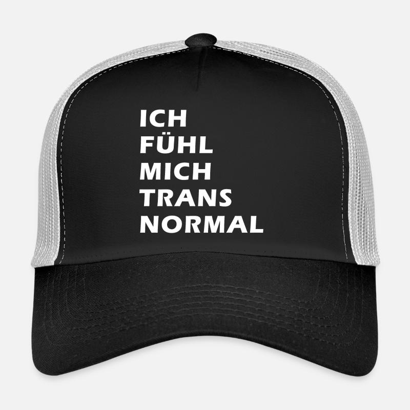 Ich fühl mich trans normal - Trucker Cap - Schwarz/Steingrau