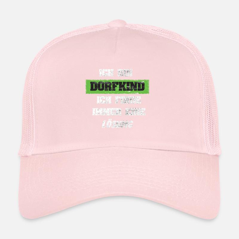 Ich bin Dorfkind Ich finde immer eine Lösung Trucker Cap