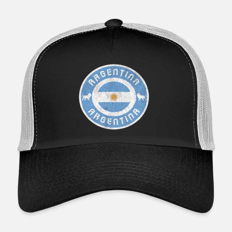 Design vintage de l'Argentine avec drapeau / cadeau Casquette trucker 