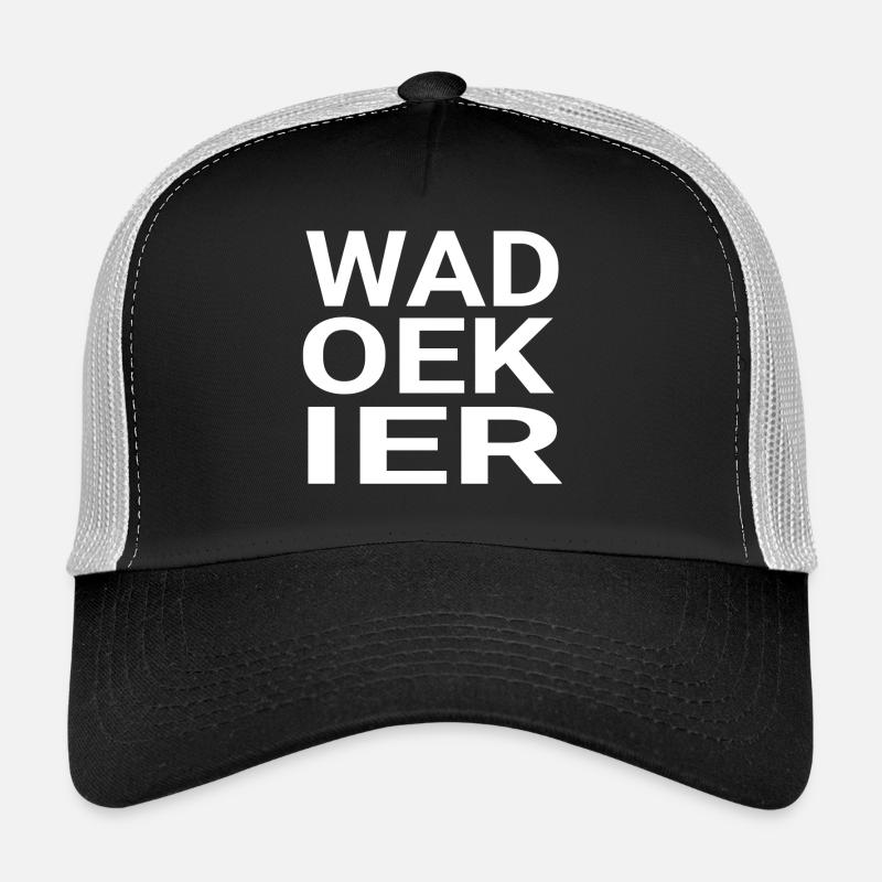 WADOEKIER - Casquette trucker  - noir/gris pierre