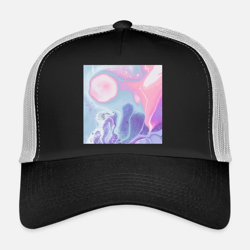 conception de texture colorée de tapis de souris Casquette trucker 