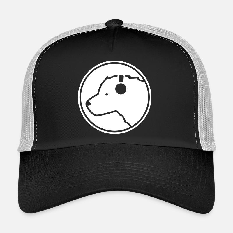 Eisbär DJ – Cooles Musik Bär Kopfhörer Party  - Trucker Cap - Schwarz/Steingrau