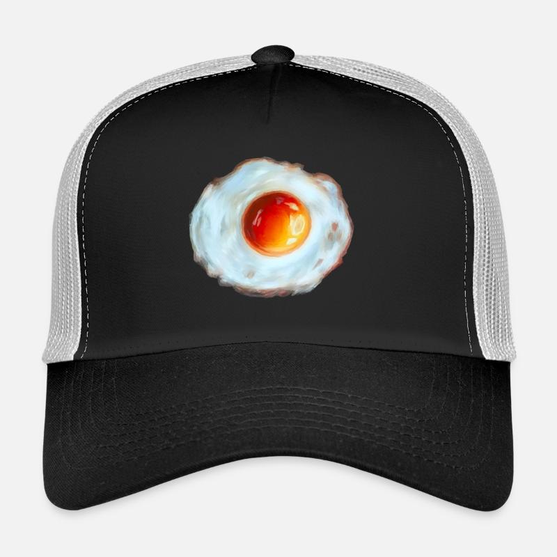 Oeuf Soleil Aquarelle Casquette trucker 