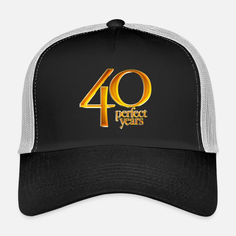 40th Birthday - Trucker Cap - black/stone grey