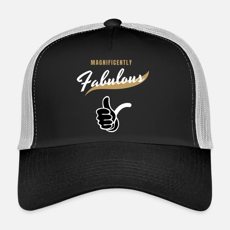 Fabuleux - Casquette trucker  - noir/gris pierre