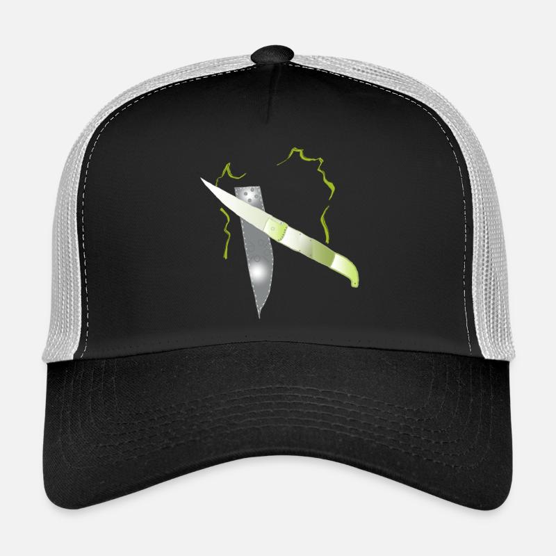 couteau - Casquette trucker  - noir/gris pierre