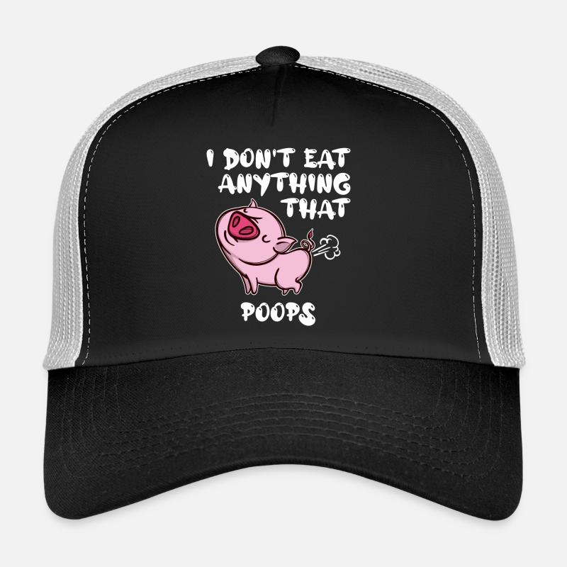 Déclaration porc végétalien Casquette trucker 