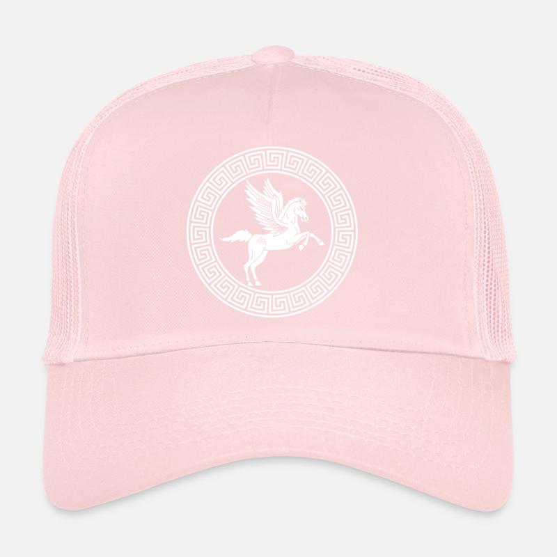 Symbole du cheval Pégase blanc Casquette trucker 