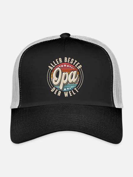 Opa - Trucker Cap - Schwarz/Steingrau