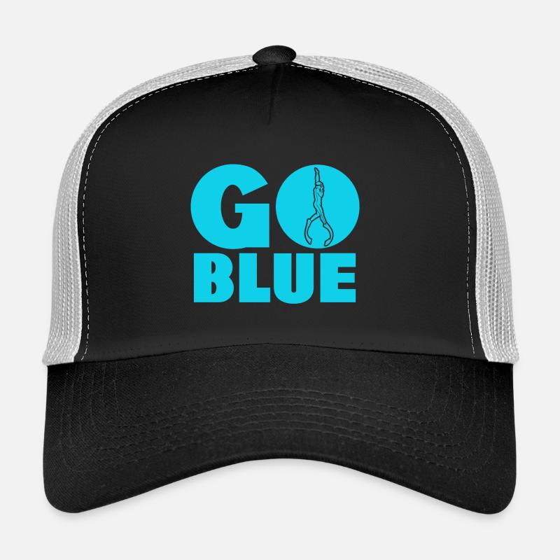 Go Blue - Apnoe Freitauchen Trucker Cap