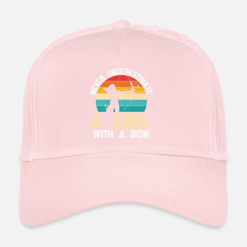 Conception de tir à l’arc amusante pour les filles bowhunter Casquette trucker 