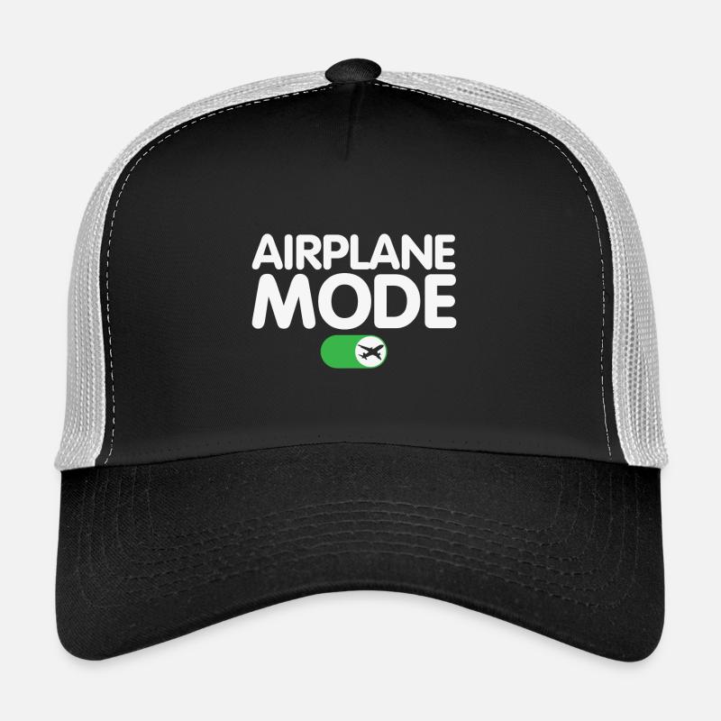 Flugzeugmodus auf lustigem Pilotendesign Trucker Cap