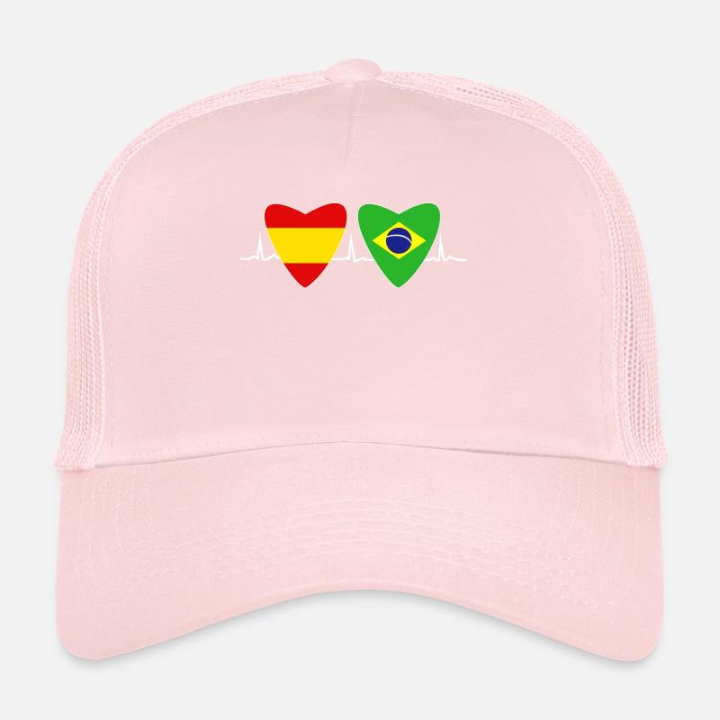 Brésil Espagnol Drapeau Brésilien Cadeau Casquette trucker 