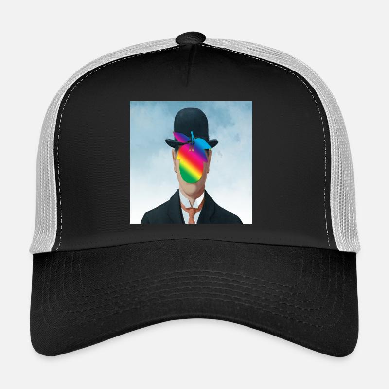 Rainbow Apple-Man - Trucker Cap - black/stone grey