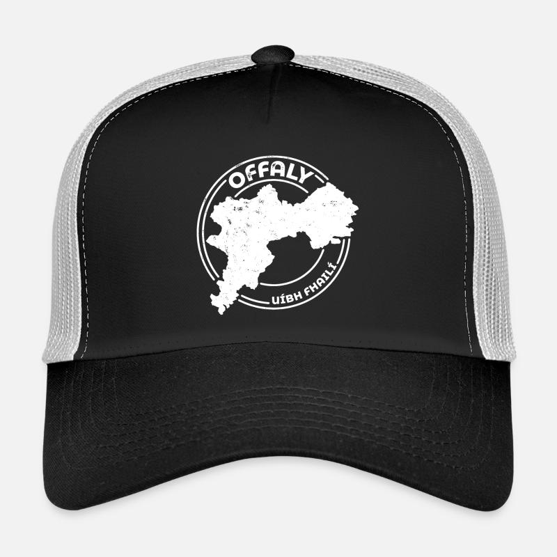 Offaly Irlande Comté | Timbre de contour de carte Casquette trucker 