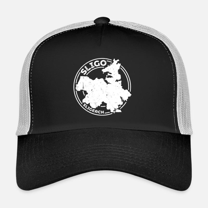 Comté de Sligo Irlande | Timbre de contour de carte Casquette trucker 