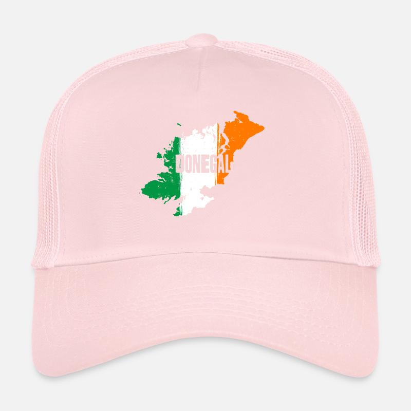 | du comté de Donegal Irlande Contour de la carte du drapeau Casquette trucker 