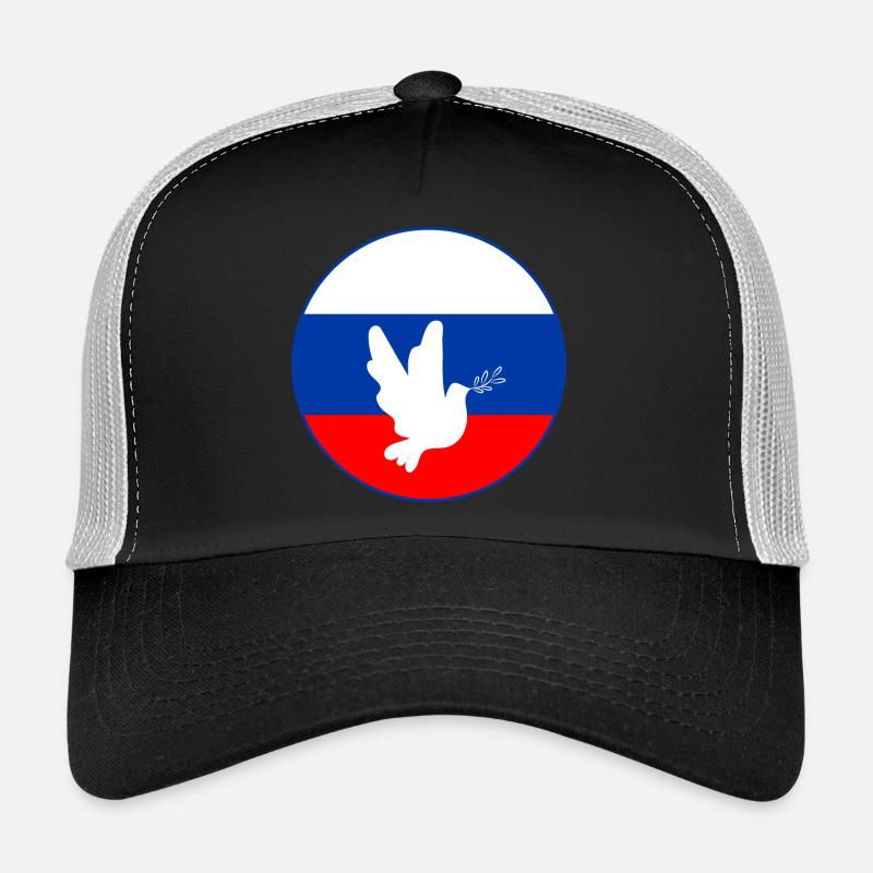 Colombe du drapeau russe Casquette trucker 