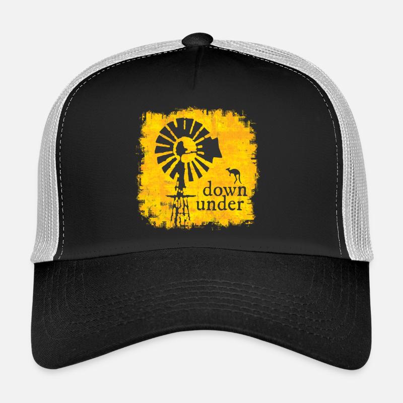 Australien - Trucker Cap - Schwarz/Steingrau