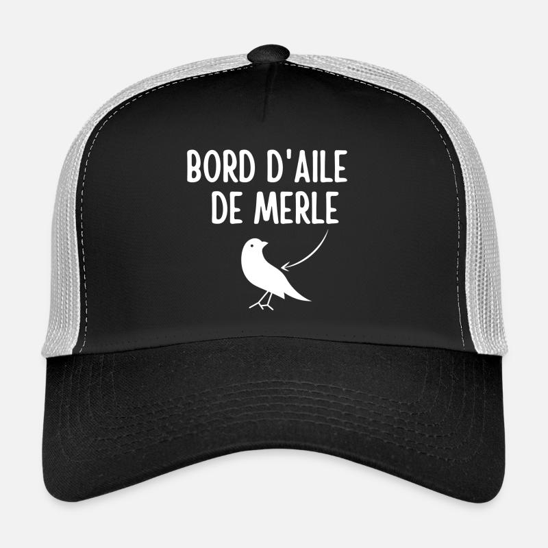 Merle, expression, bord d'aile de merle Casquette trucker 