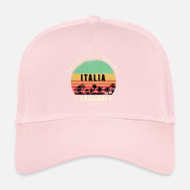 Design de plage à Cagliari Italie Casquette trucker 