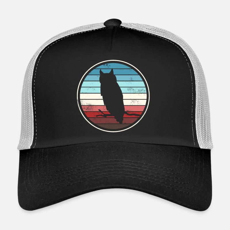 Owl Owls - Trucker Cap - black/stone grey