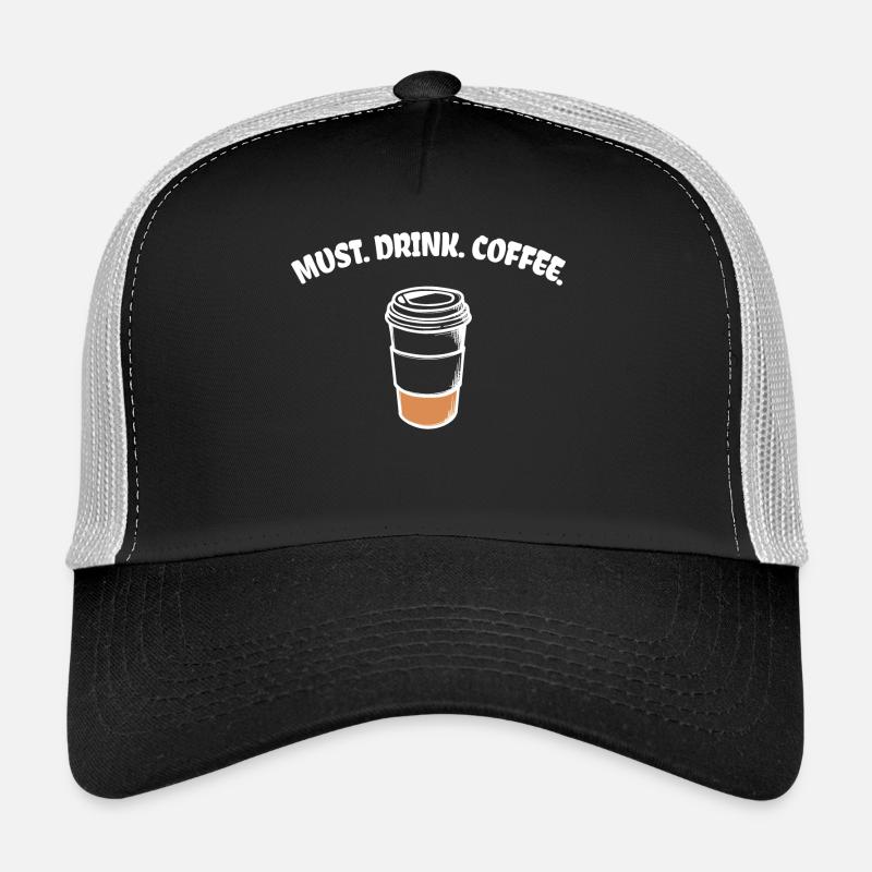 Koffein Kaffeeliebhaber Kaffee Trinken Statement Trucker Cap