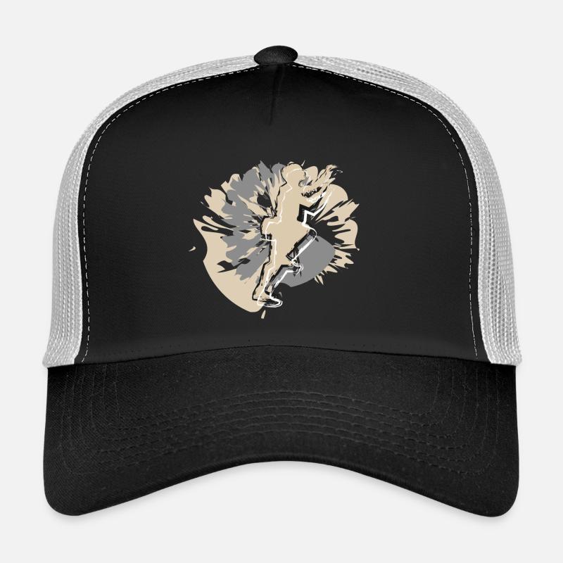Escalade de la Saint-Valentin pour hommes - Casquette trucker - noir/gris pierre