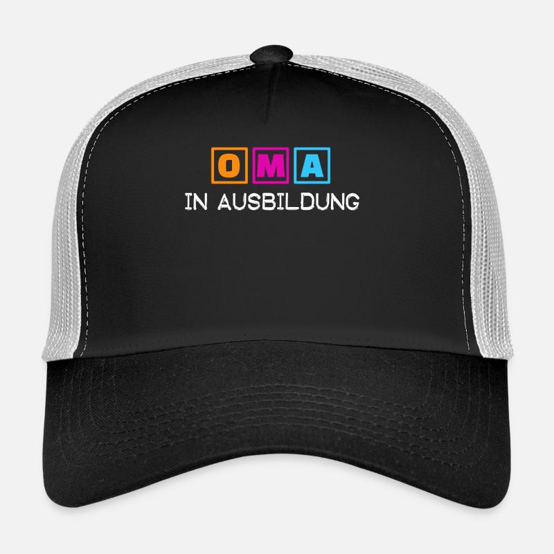 Alte Frau Statement Großmutter Oma Rentnerin - Trucker Cap - Schwarz/Steingrau