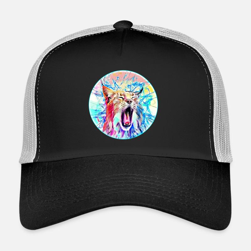 Luchs Katze in Freiheit eine Wild Katze Trucker Cap