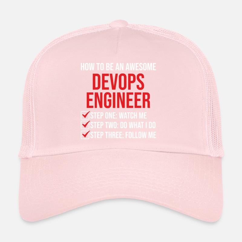 T-shirt de citation de motivation de l’ingénieur DevOps Casquette trucker 