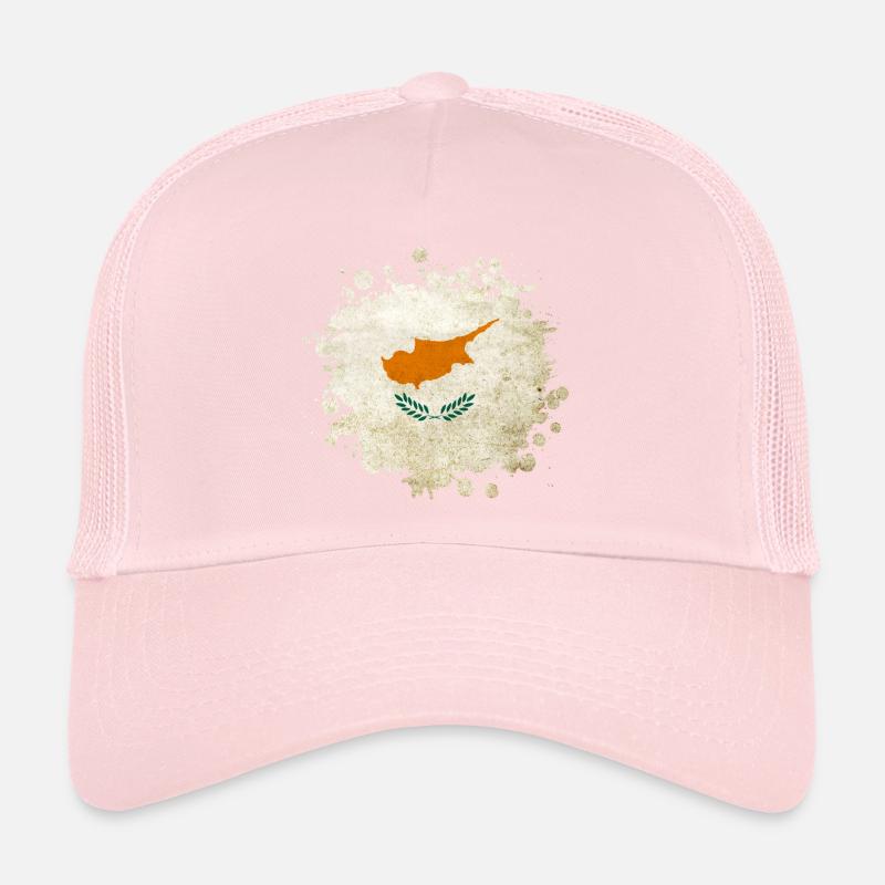 Zypern Vintage Klecks Flagge Trucker Cap