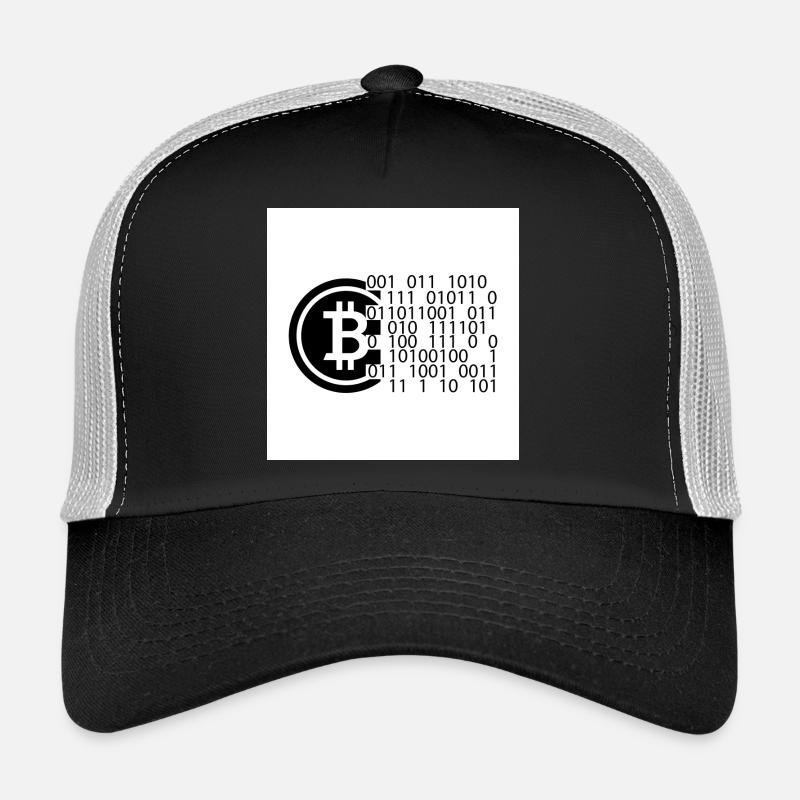 Bitcoin Code - Trucker Cap - Schwarz/Steingrau
