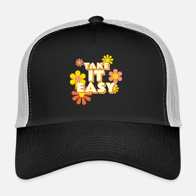 Take it Easy - Trucker Cap - black/stone grey