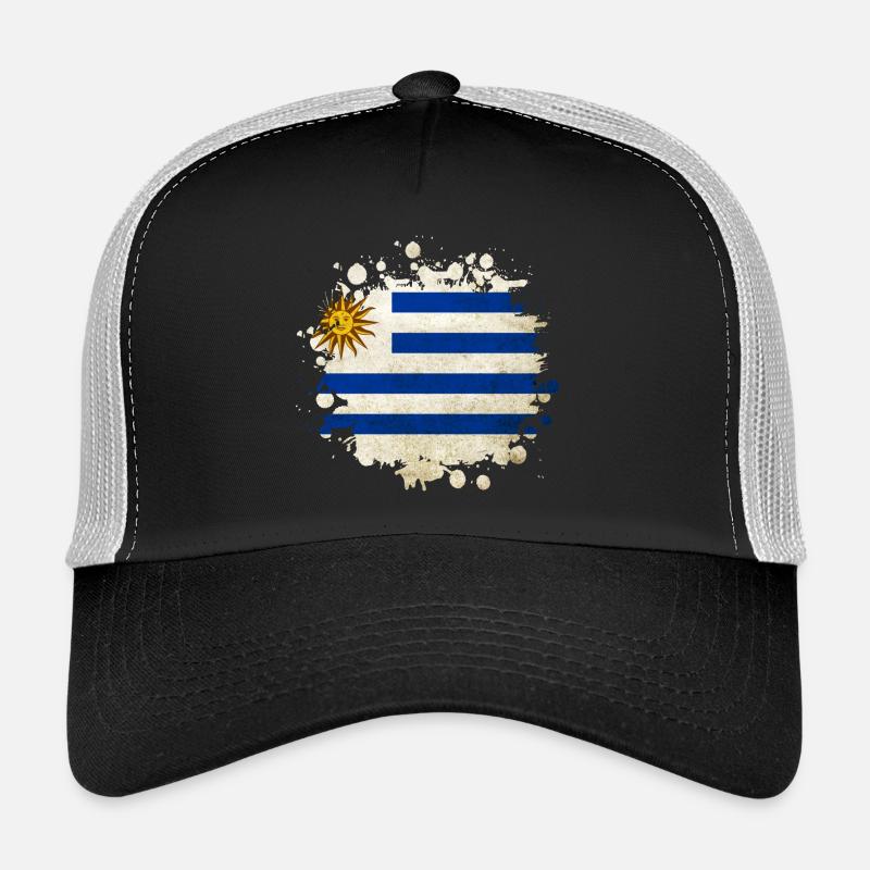 Uruguay Klecks Flaggen Design Trucker Cap