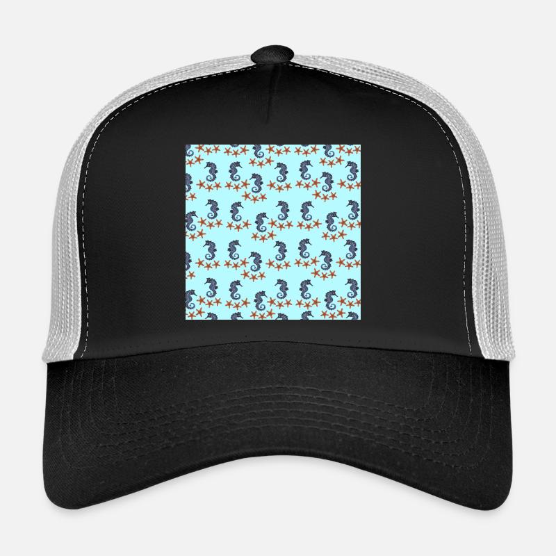 sommerkleidung tiermuster, Seepferdchenmuster Trucker Cap