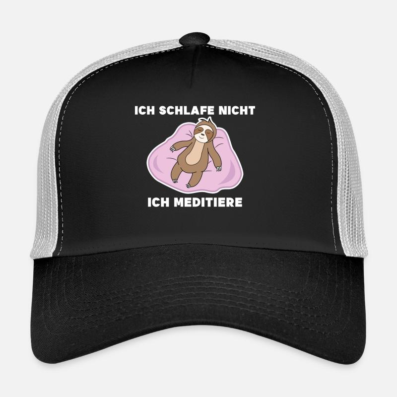 Schlafen Faul Statement Langschläfer Faultier Tier Trucker Cap