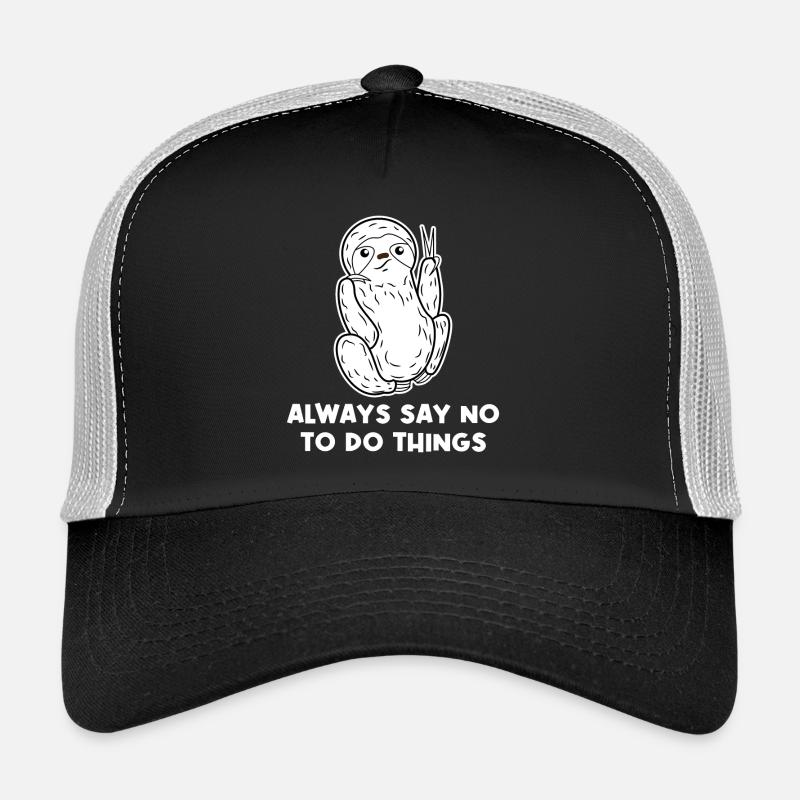 Animal Lazy Jungle Dweller Sloth Déclaration Casquette trucker 
