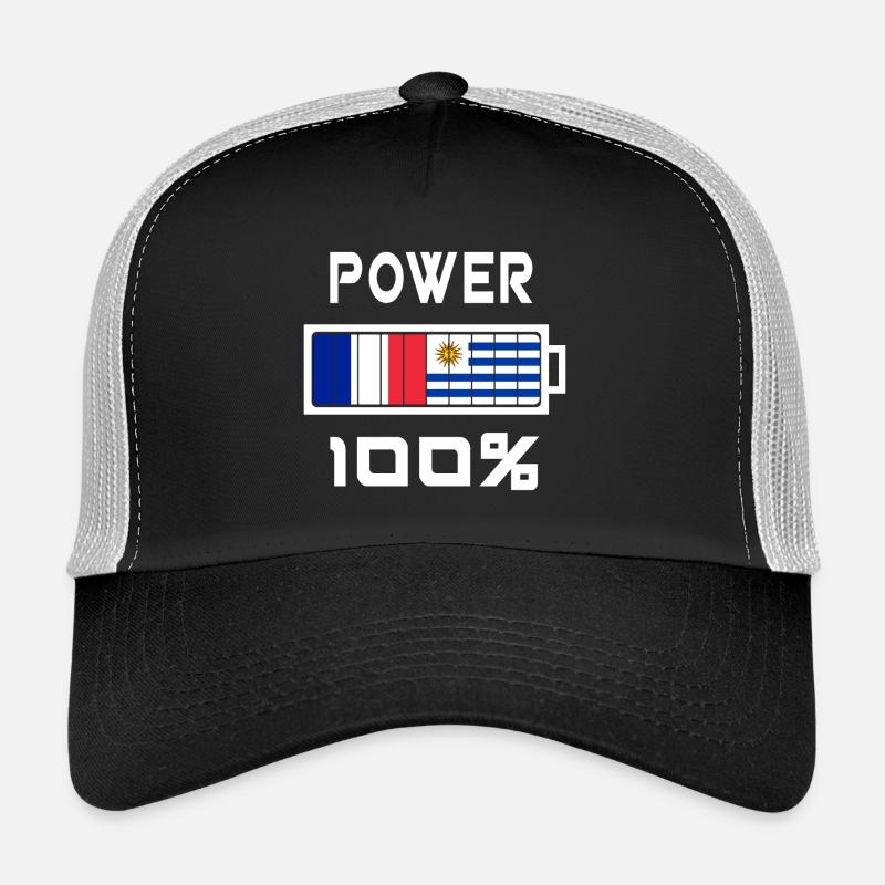 Uruguay und Frankreich Power 100% Trucker Cap