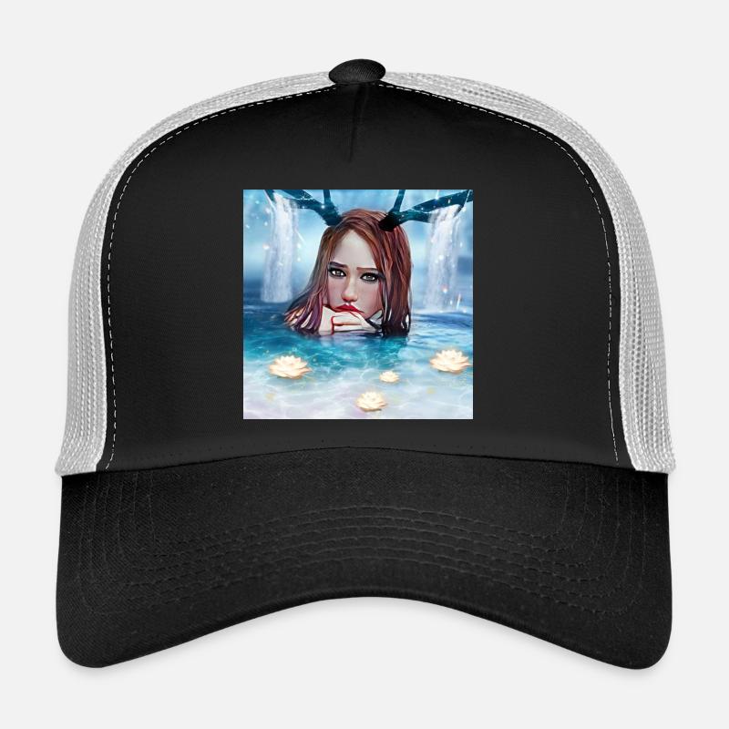 Nymphe - Trucker Cap - Schwarz/Steingrau