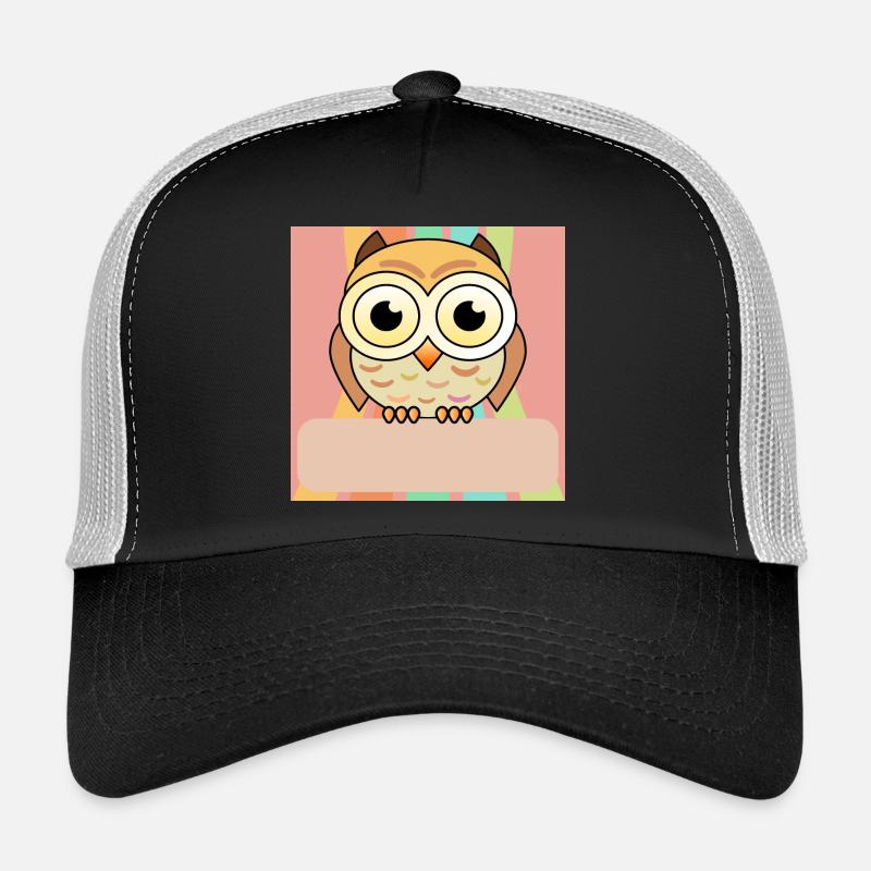 Namensschild Eule Trucker Cap
