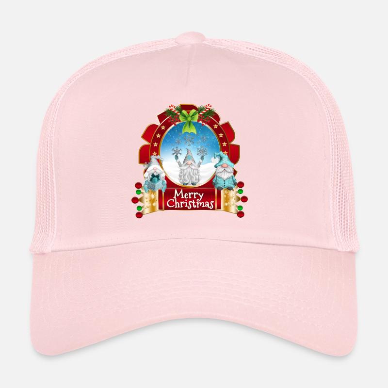 Joyeux Noël Gnome Trio Snowframe Casquette trucker 