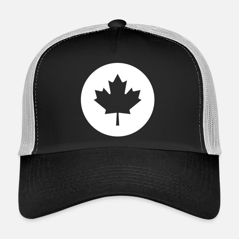 Canada, j'aime le canada, j'adore le canada - Casquette trucker  - noir/gris pierre