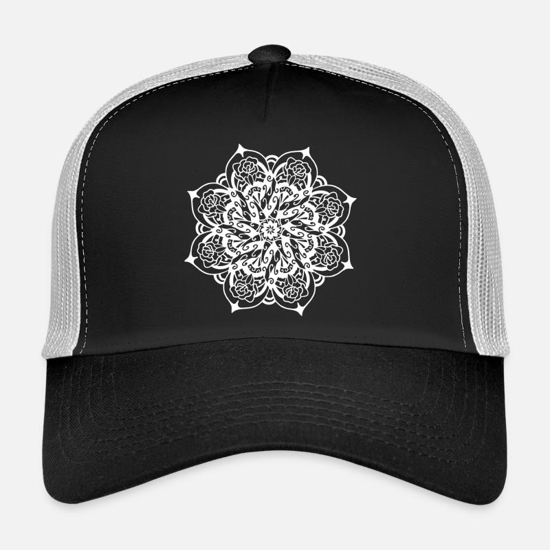 Mandala - Trucker Cap - Schwarz/Steingrau