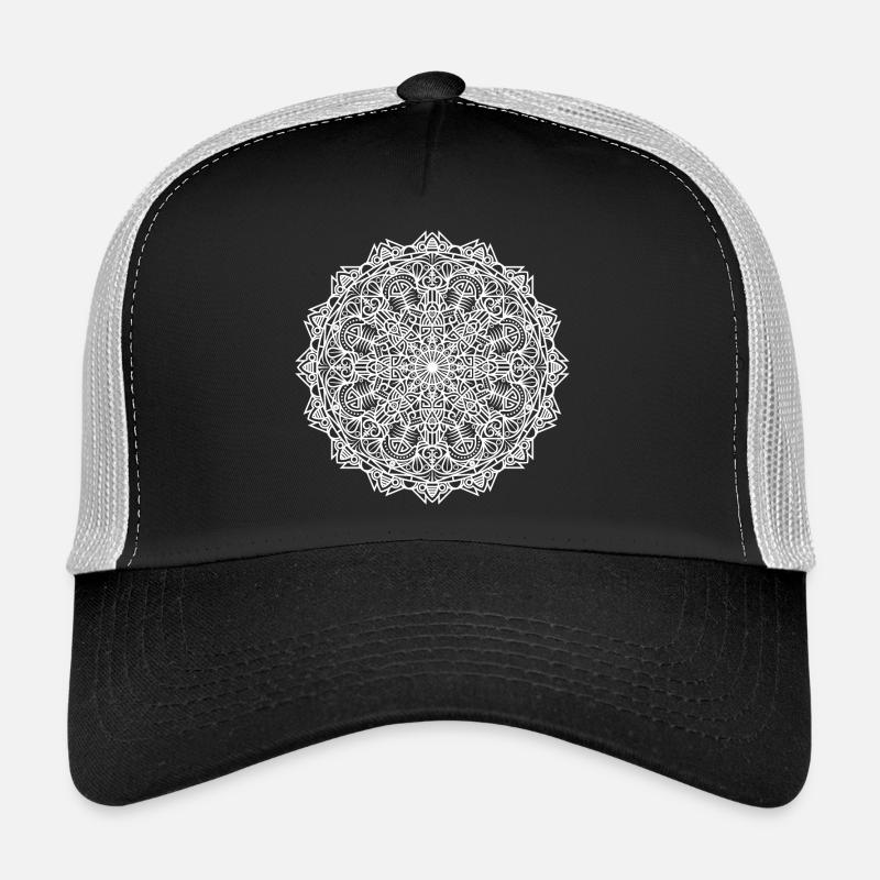 Mandala - Trucker Cap - Schwarz/Steingrau