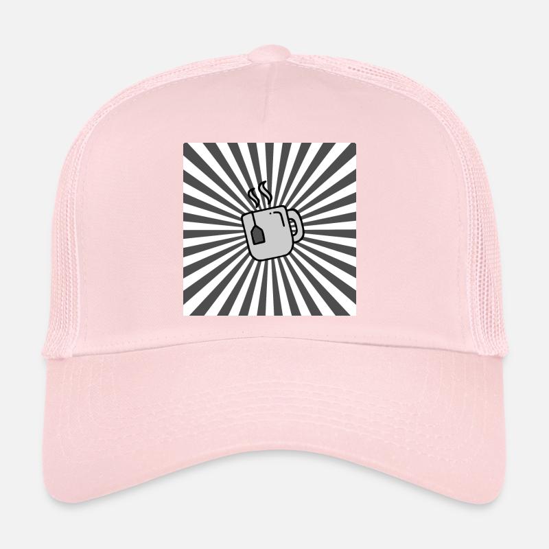 Sunburst Tea grey white-sunrise teacup Trucker Cap
