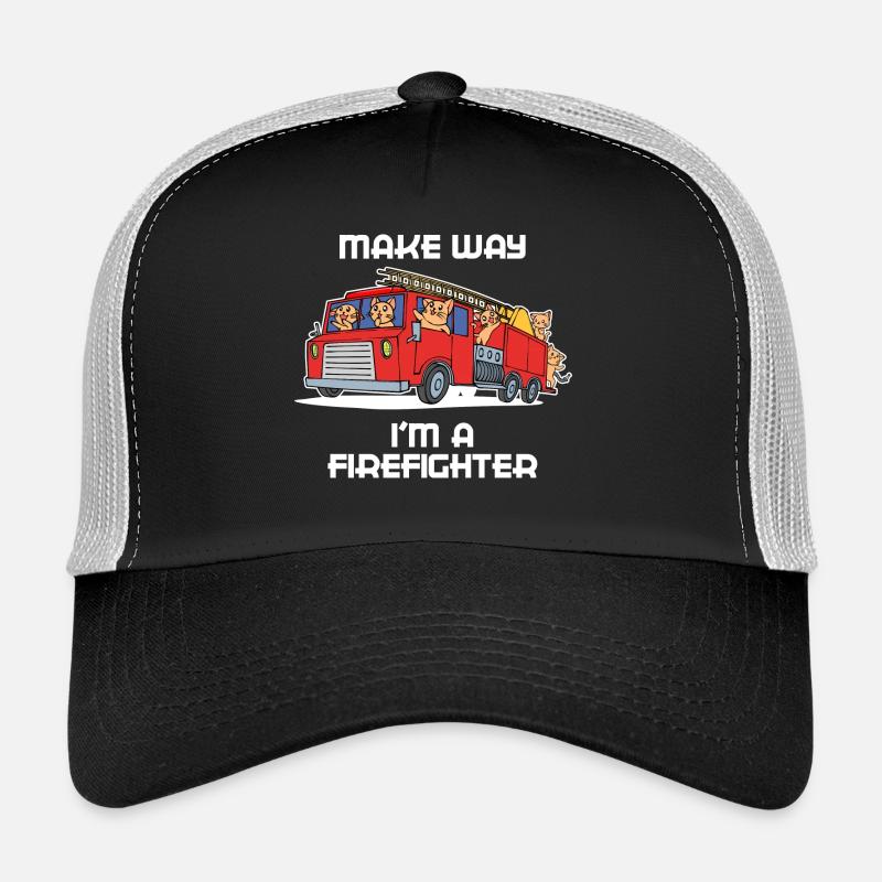 Déclaration de pompiers Pompiers Pompiers professionnels Casquette trucker 