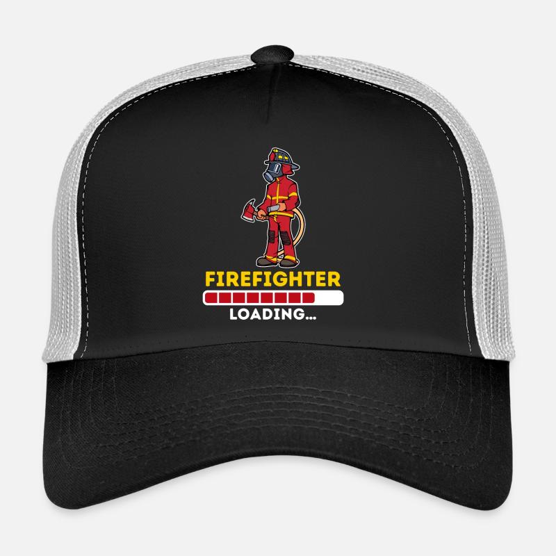Fire brigade fire hose slogan firefighter Trucker Cap